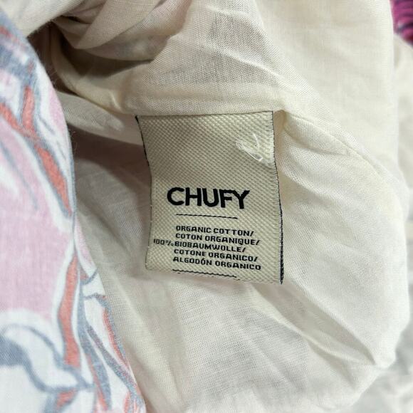 Chufy Ushi Mini Dress Pink Floral Long Sleeve Collared Button Down - Picture 8 of 8